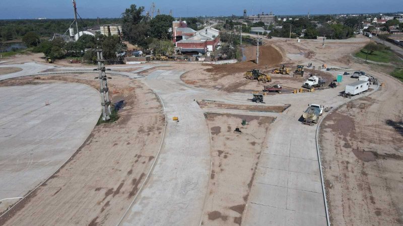Vialidad Provincial avanza con las obras para optimizar el acceso al Puerto de Barranqueras