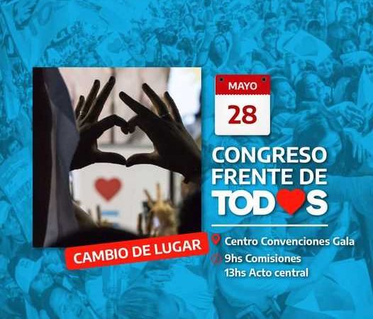Alberto Fernandez llega este sábado para participar del Congreso del FDT en Resistencia