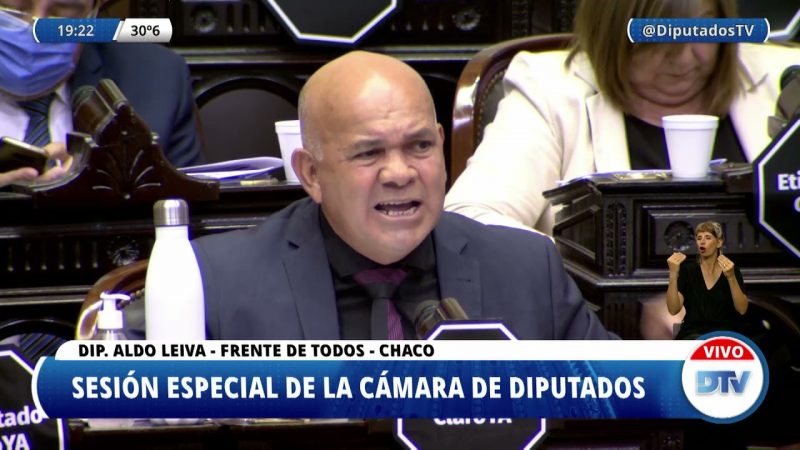 Aldo Leiva, en el debate por la Boleta Única Papel en Diputados: Tildó de “imbéciles” a  Macri y a Fernando Iglesias