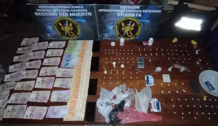Charata: detuvieron a cuatro personas con drogas y 77 mil pesos