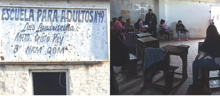 Docentes de la Escuela para adultos Nº 19 de Saenz Peña reclaman: «Damos clases sin luz y sin baño»