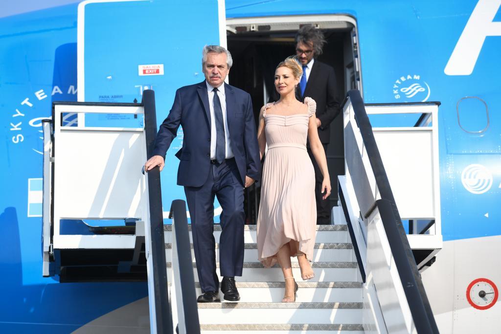 Alberto Fernández llegó a New York para hablar en las Naciones Unidas, negociar con Georgieva y tratar la crisis global junto a Macron y Sánchez