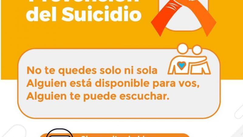 Mes de prevención del suicidio: El Estado brinda informes para prevenir y detectar tendencias suicidas