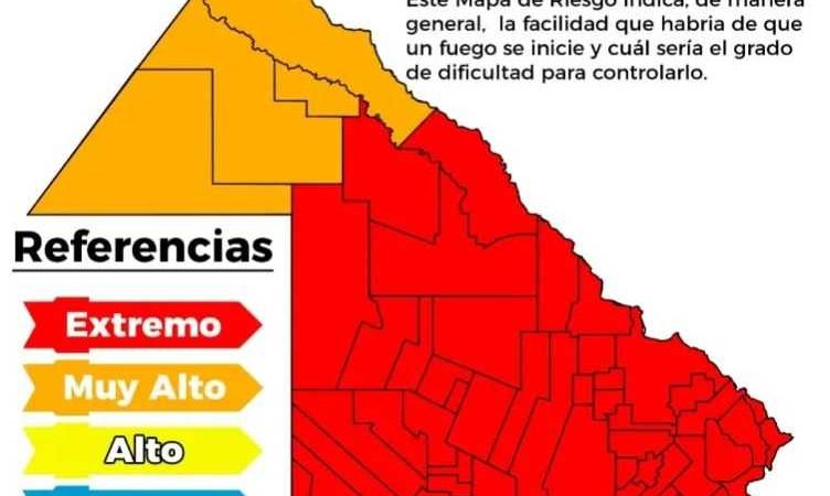 Alertan que la posibiliad de incendios forestales en el Chaco está entre alto y muy alto