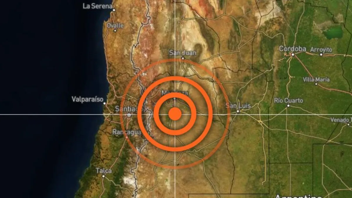 Mendoza: se registró un fuerte sismo de 5,4 grados en la escala de Richter