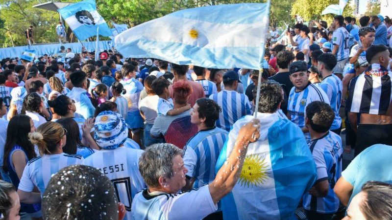 Resistencia fue una fiesta después del triunfo de Argentina