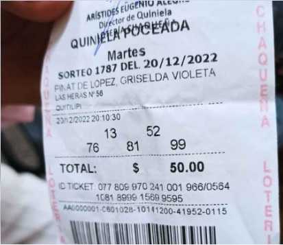 La poceada cayó en Quitilipi con un premio de más de dos millones de pesos