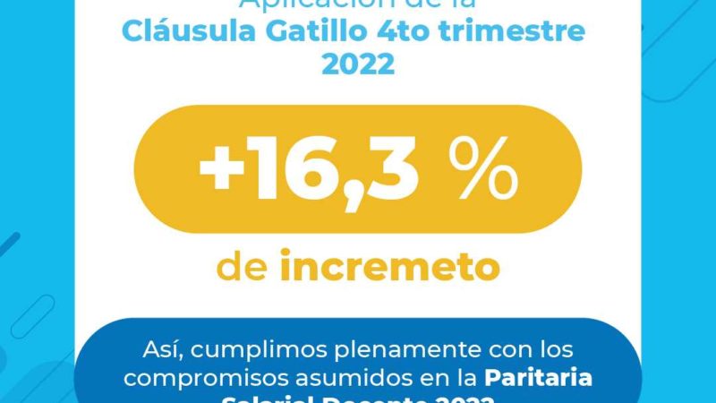 Capitanich anuncia aumento salarial para docentes del 16,3% para enero y la reunión de la mesa salarial en febrero