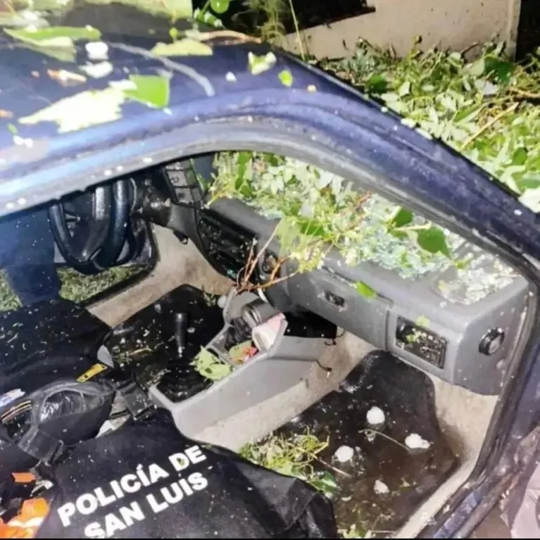 Violento temporal en San Luis: murió una persona en medio de la caída de granizo