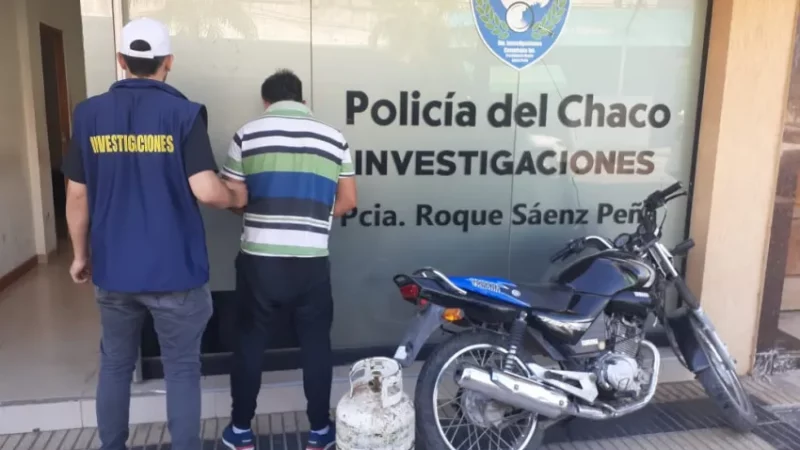 Saenz Peña: Detiene a sujeto despues de haber robada en varias casas centricas