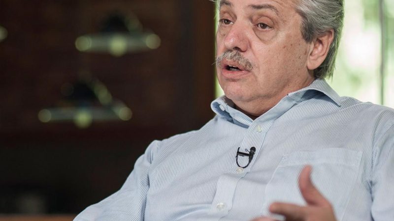 Alberto Fernández: «Mi aspiración no es ser reelecto, sino que el Frente de Todos gane»