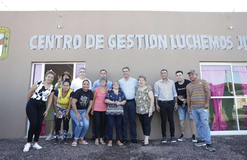 Capitanich habilitó las obras del Centro de Gestión “Luchemos Juntos”