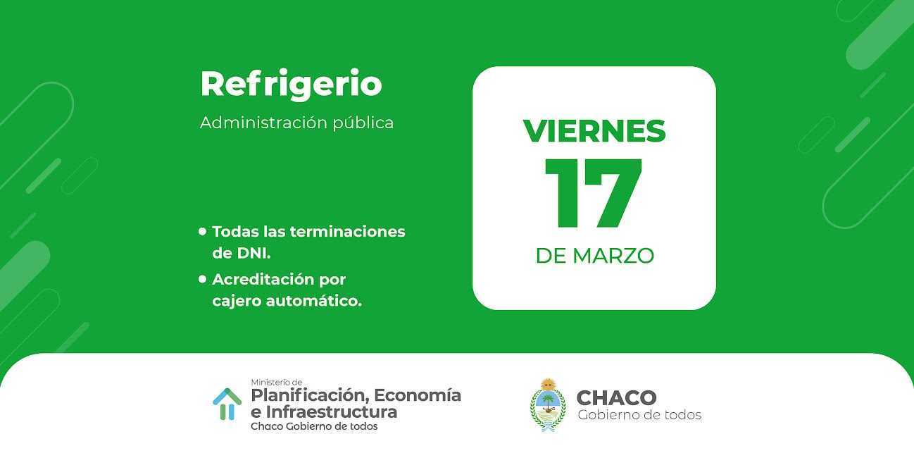 Este viernes comienza el cronograma de pagos con el deposito del Refrigerio