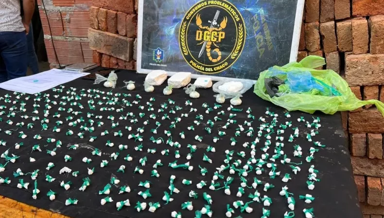 Desbaratan kiosco de drogas en Resistencia y secuestran más de 360 dosis de cocaína