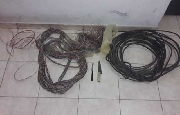 Saenz Peña: Detienen a sujeto robando cables en plena calle