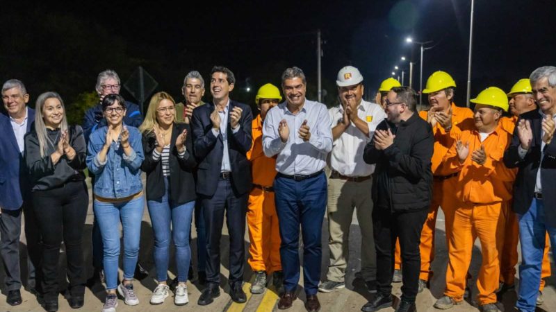 Capitanich junto al Ministro Wado de Pedro, inauguraron el nuevo sistema de accesos al Puerto de Barranqueras