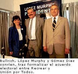 Vuelve Argentina 2001 | López Murphy admitió que aceptaría ser el candidato a vice de Patricia Bullrich