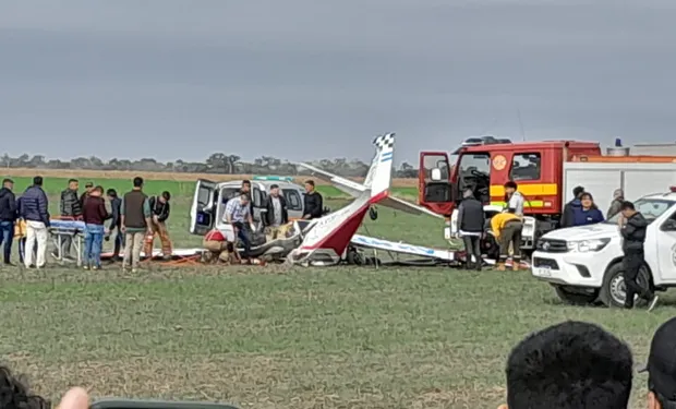 Tragedia en Charata: Dos personas murieron al caer un avión en la apertura de Agronea 2023