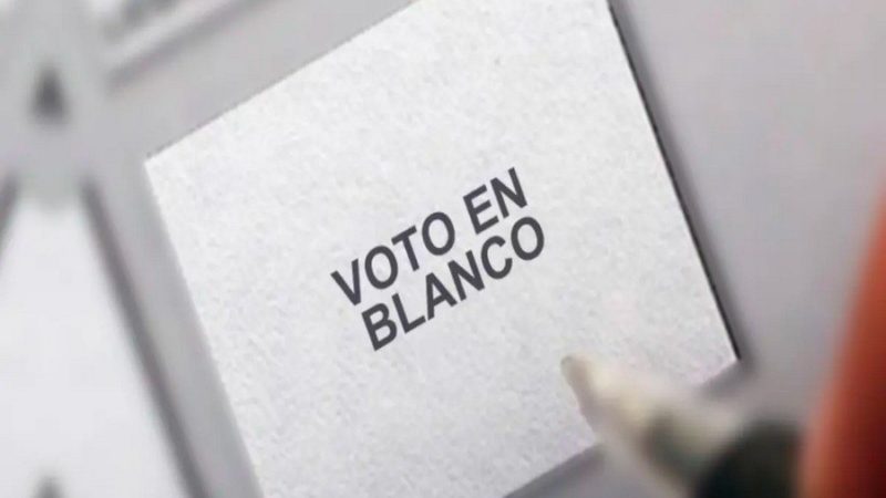 Con casi 50.000 votos sin emitir, el voto en blanco, fue la tercer fuerza en la provincia