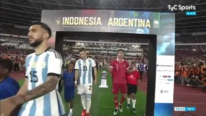 Sin Messi, la Selección Argentina superó a Indonesia en el amistoso