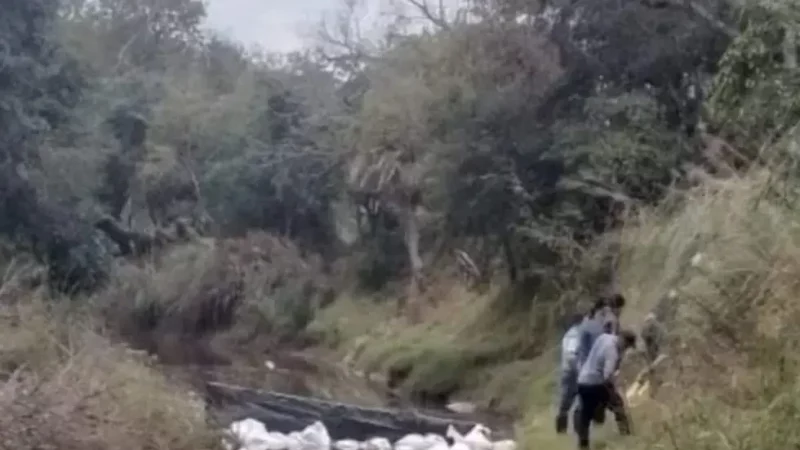 Femicidio de Cecilia: Los restos oseós encontrados en bolsas sobre el río Tragadero sería humanos