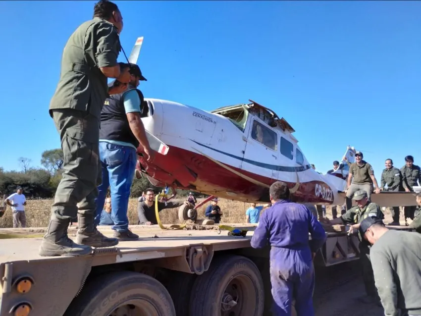 La avioneta «narco» caida en Avia Terai fue entregada a la Escuela Aeronautica de Resistencia