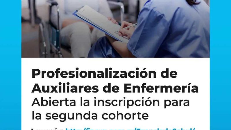 Inscriben para la Profesionalización de Auxiliares de Enfermería
