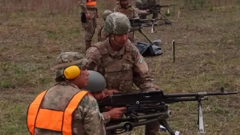 Los Regimiento de infantería de Monte de Formosa y Corrientes iniciaron prácticas de tiro con morteros, lanzacohetes y ametralladoras MAG