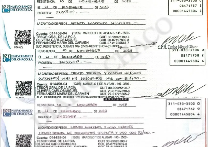 Transición desordenada: El gobierno paga a proveedores con cheques para después del 10 de diciembre y complica la administración de Zdero