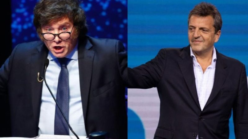 Noche de debate: Milei y Massa cara a cara en el ultimo debate antes de elegir al futuro presidente de Argentina