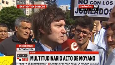 Video: El día que Milei cortó la calle y participó de una marcha «piquetera» contra Macri