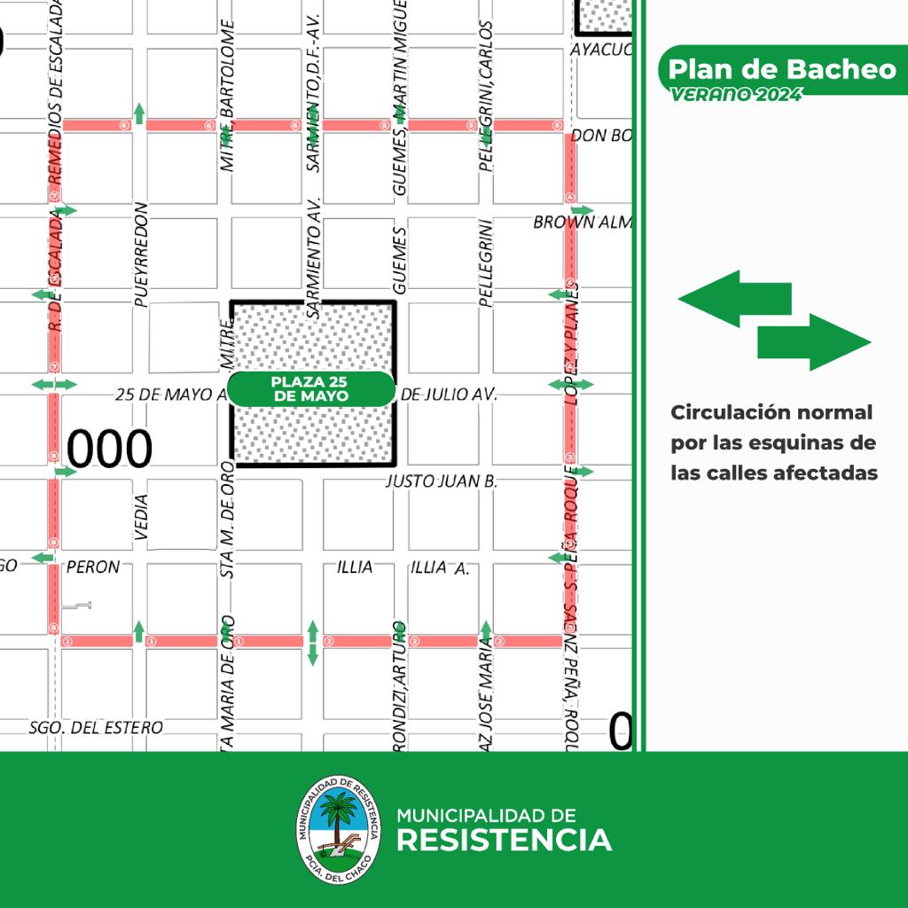 El Municipio de Resistencia presentó el Plan de Bacheo Verano 2024, para intentar recuperar las destruidas calles de a ciudad