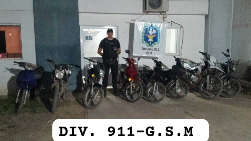 En tan solo dos días, la policía incautó más de 50 motos en todo el Chaco