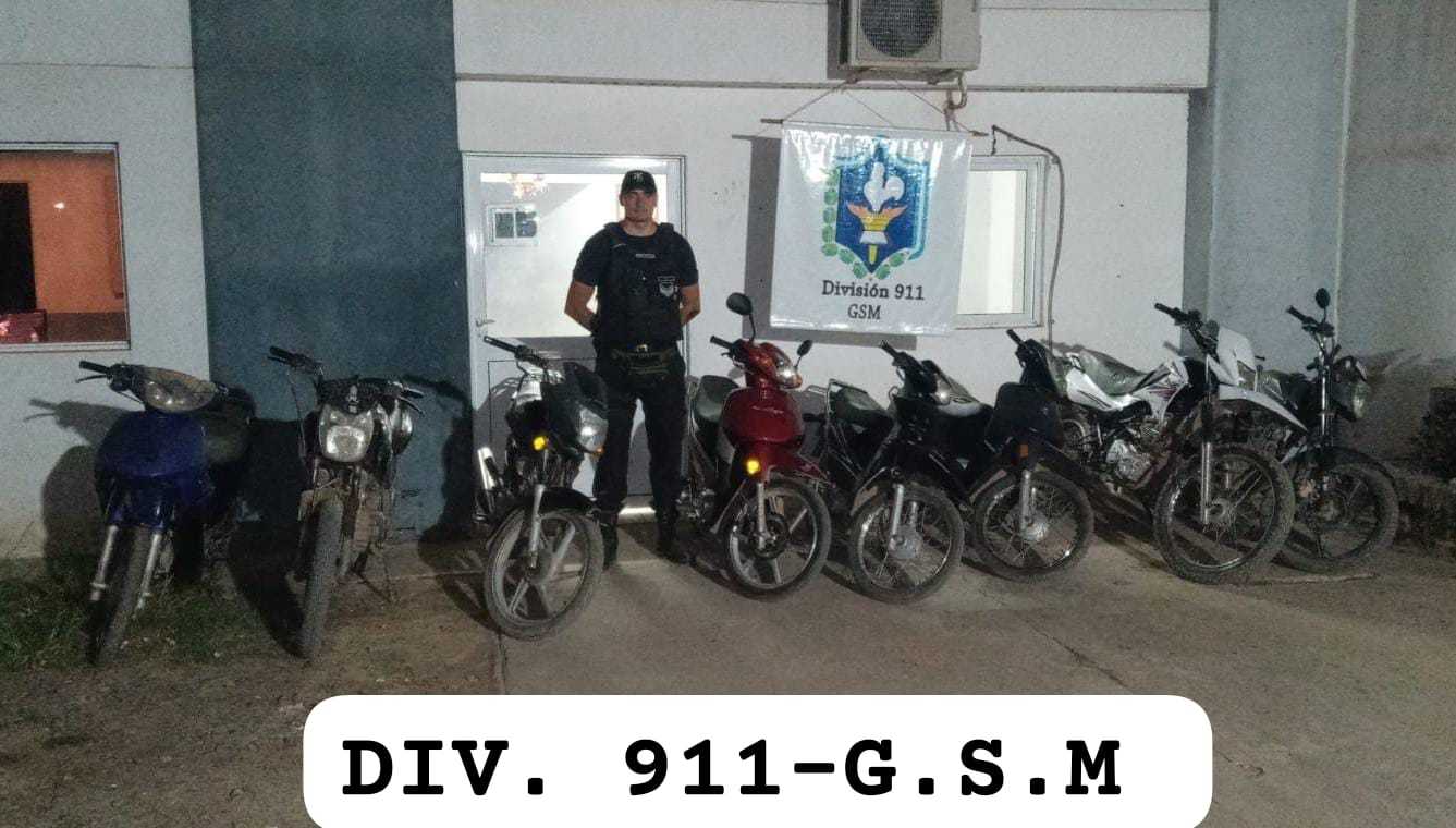 En tan solo dos días, la policía incautó más de 50 motos en todo el Chaco