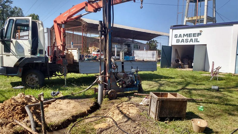 Funcionarios de SAMEEP trabajan en encontrar una pronta solución a la falta de agua en Basail
