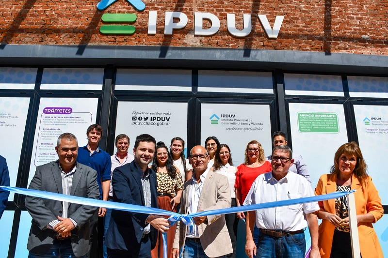 El IPDUV inauguró una nueva delegación en  Sáenz Peña