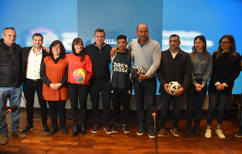 Sáenz Peña: Leandro Zdero presentó el programa “Chaco Juega”, deporte comunitario para 60.000 jovenes chaqueños