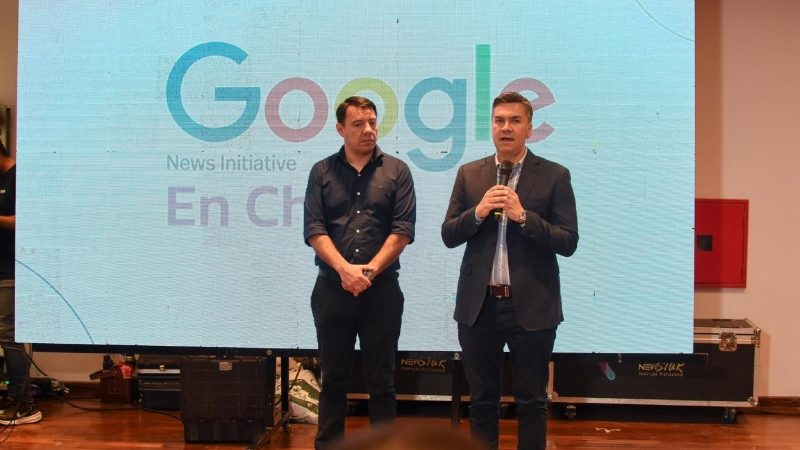 Zdero junto a Marcos Resico, presentarón el evento de Google en Sáenz Peña