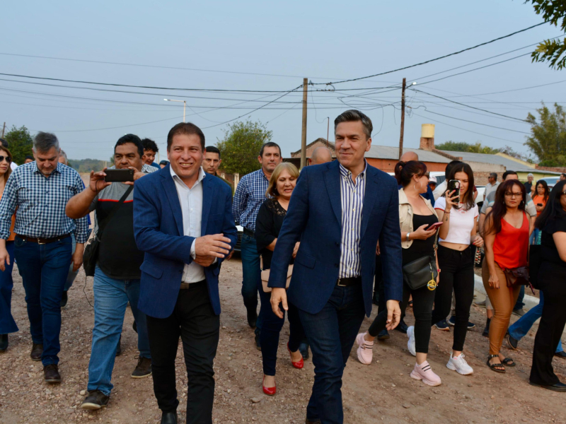 Zdero participó de la inauguración de obras en Presidencia Roca