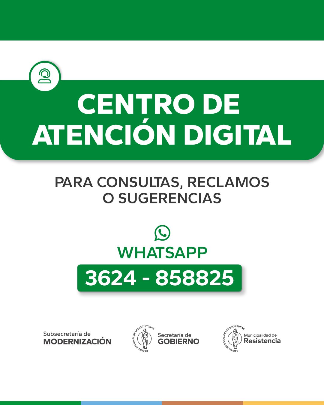 Whatapps municipal: La Municipalidad de Resistencia pone en funcionamiento un nuevo canal para consultas