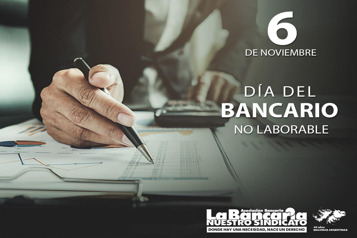 Este miércoles, sin bancos por el dia del empleado bancario