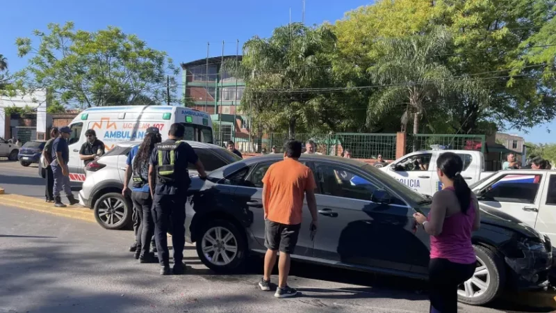 Choque en cadena frente al Campus de la UNNE: Uno de los conductores manejaba alcoholizado