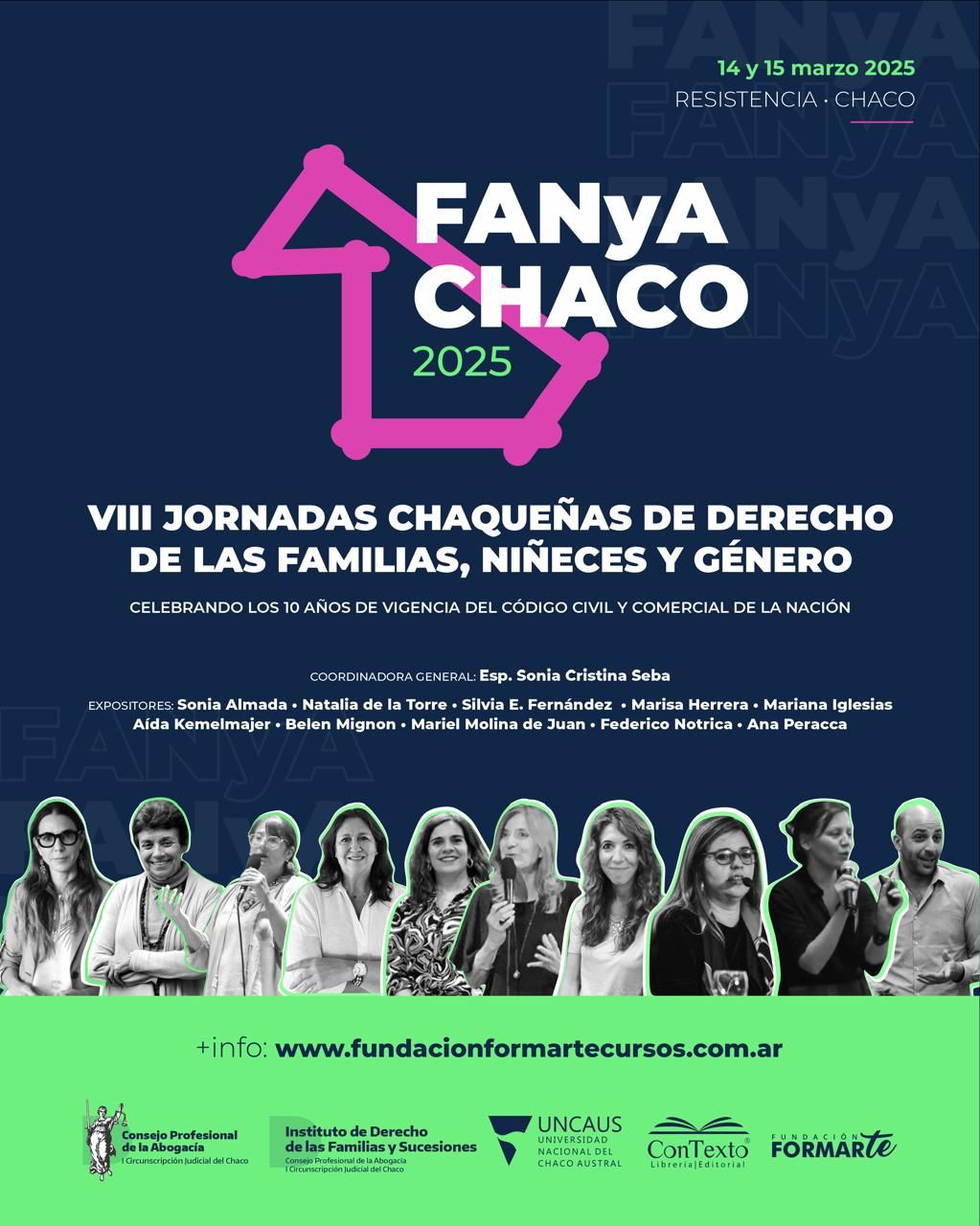 El Instituto de Derecho de Familias del Consejo de abogados invita a las VIII Jornadas Chaqueñas de Derecho de las Familias, Niñeces y Género