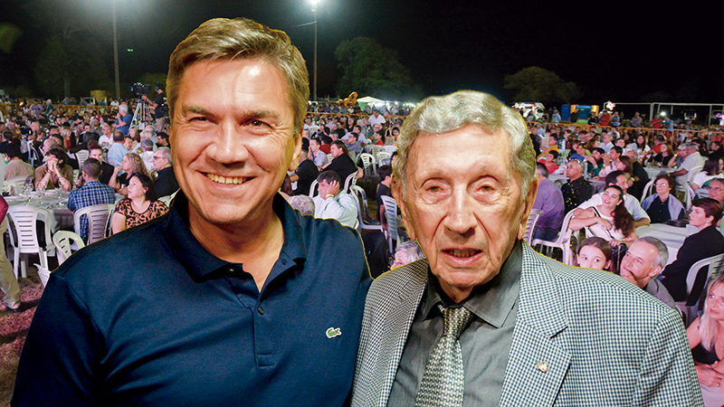 Zdero junto a Don Luis Landriscina entregaron donaciones en Mesón de Fierro