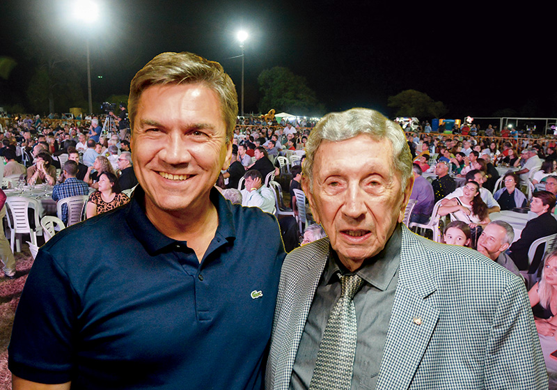 Zdero junto a Don Luis Landriscina entregaron donaciones en Mesón de Fierro
