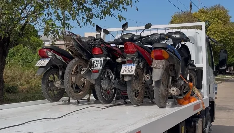 Varias motos secuestradas por circular a contramano