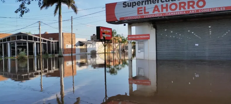 Sáenz Peña bajo agua:  Llovieron más de 250 milímetros en dos días