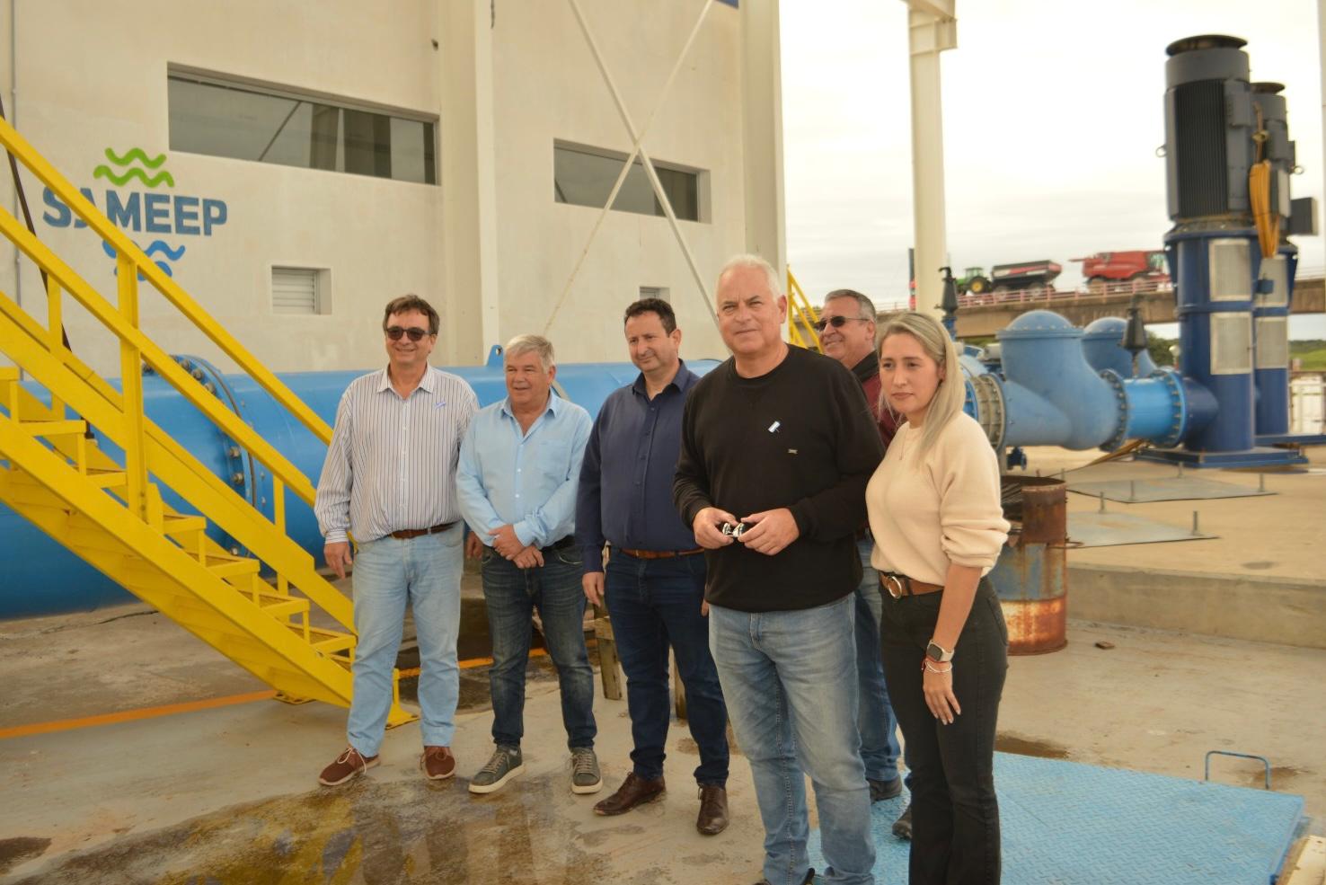 Segundo Acueducto del Interior: Importante reunión entre las autoridades de la Subsecretaría de Recursos Hídricos de la Nación, y el presidente de Sameep