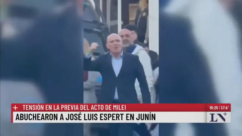 Insultan a Milei y a Espert en pleno acto de campaña en la provincia de Buenos Aires