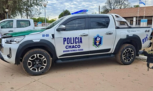 La ex – camioneta de los Sena, es recuperada por el gobierno y puesta a servicio de la Policia del Chaco